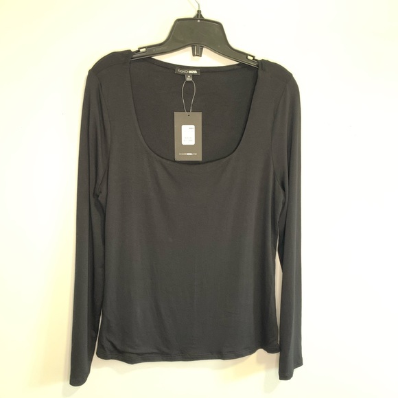 Fashion Nova long sleeve black top #105 - Picture 4 of 7